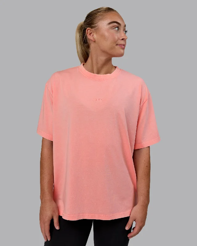 Go-To FLXCotton Oversized Tee - Washed Murex Shell