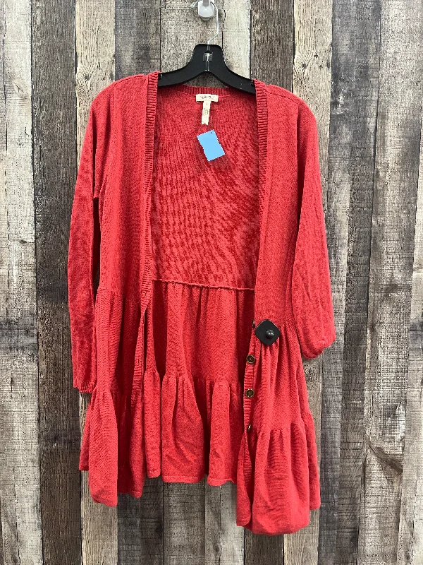 Sweater Cardigan By Matilda Jane In Red, Size: Xs