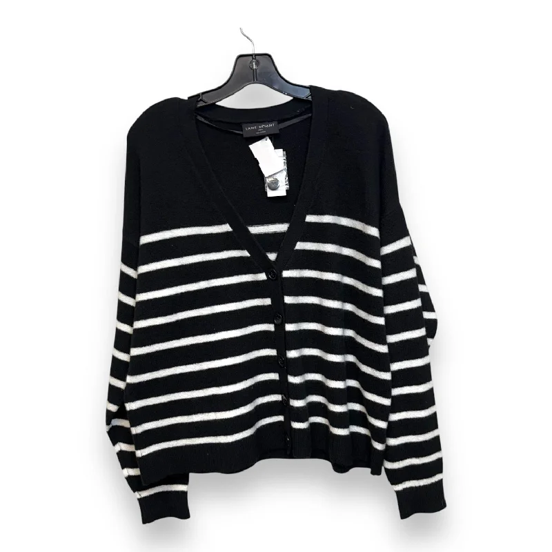 Cardigan By Lane Bryant In Striped Pattern, Size: 14