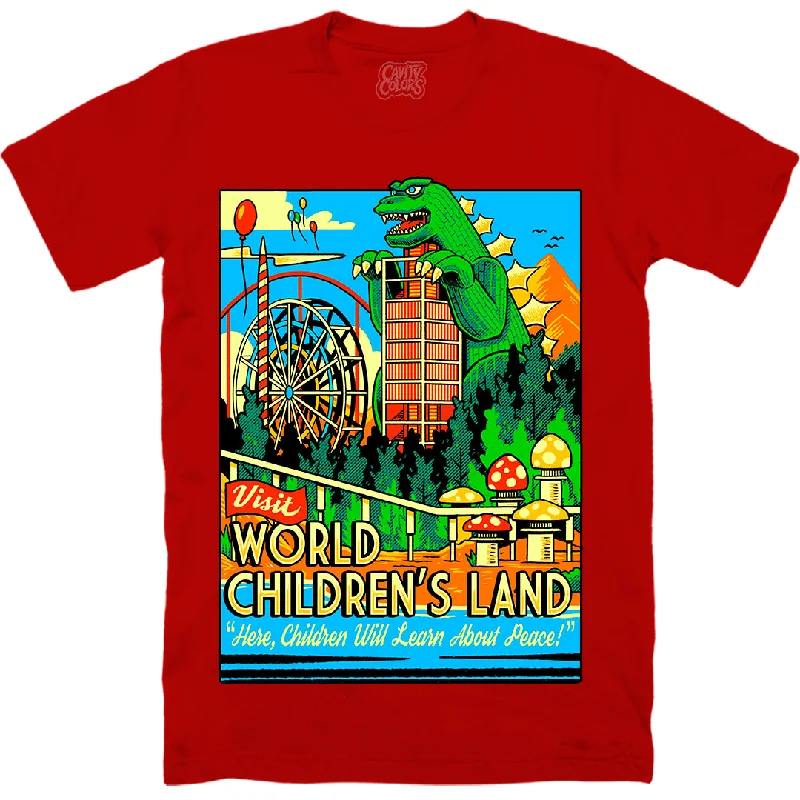 WORLD CHILDREN'S LAND - T-SHIRT (PEACEFUL RED)