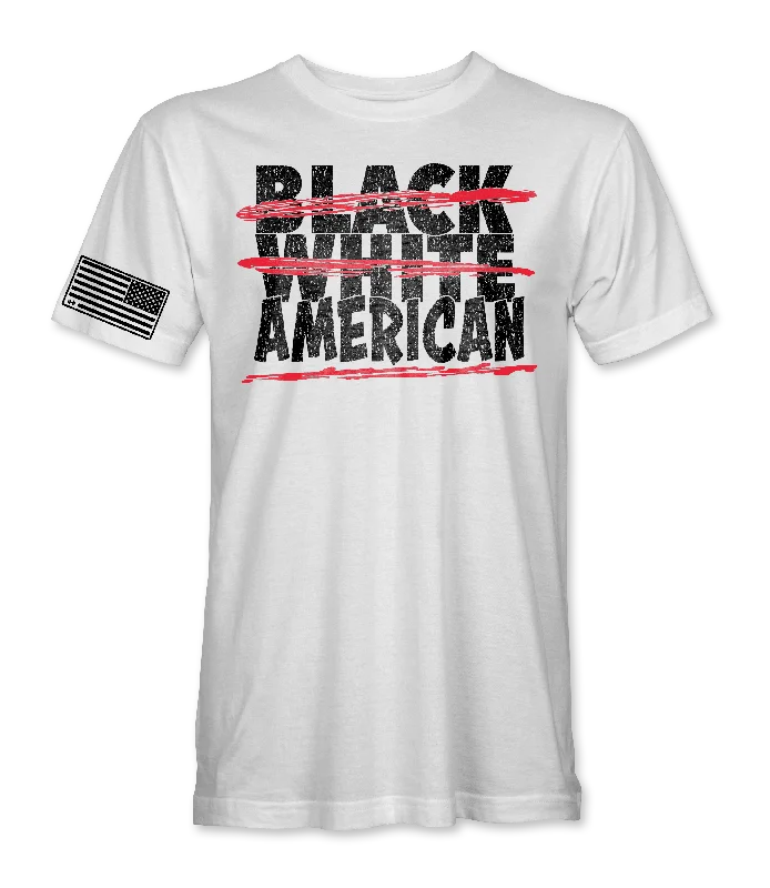 Black White American T-Shirt