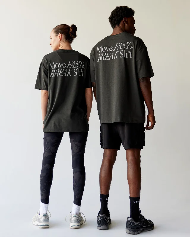 Unisex VS5 FLXCotton Tee Oversize - Pirate Black-Circular Grey