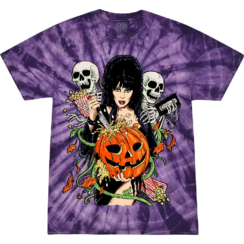 ELVIRA: CREEPY CARVER - TIE-DYE T-SHIRT