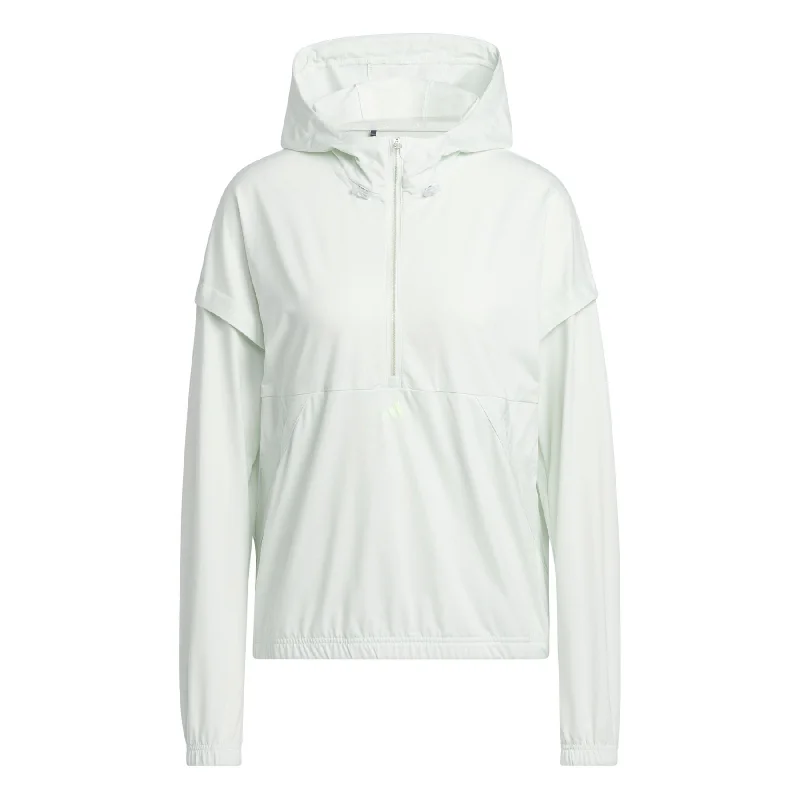 Womens Ultimate365 Half Zip Twistknit Hoodie Crystal Jade - SS24