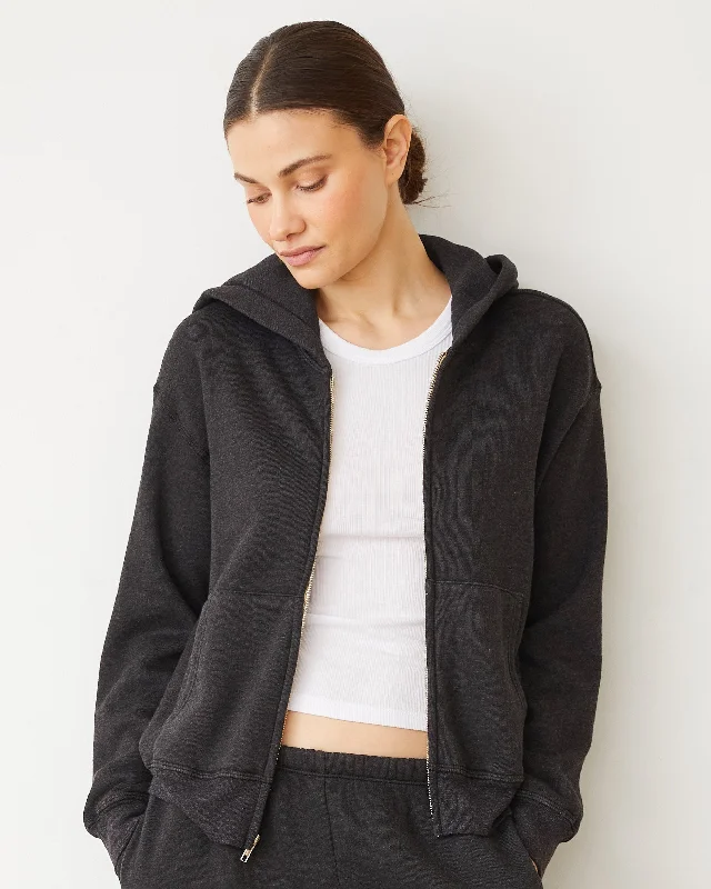 Teddy Fleece Relaxed Zip Up Hoody