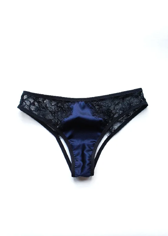 Ouvert Panty Navy and Black