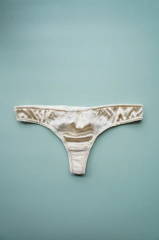 Genevieve Appliqué Panty Champagne