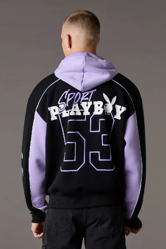 Playboy Sport Colourblock Zip-Up Hoodie