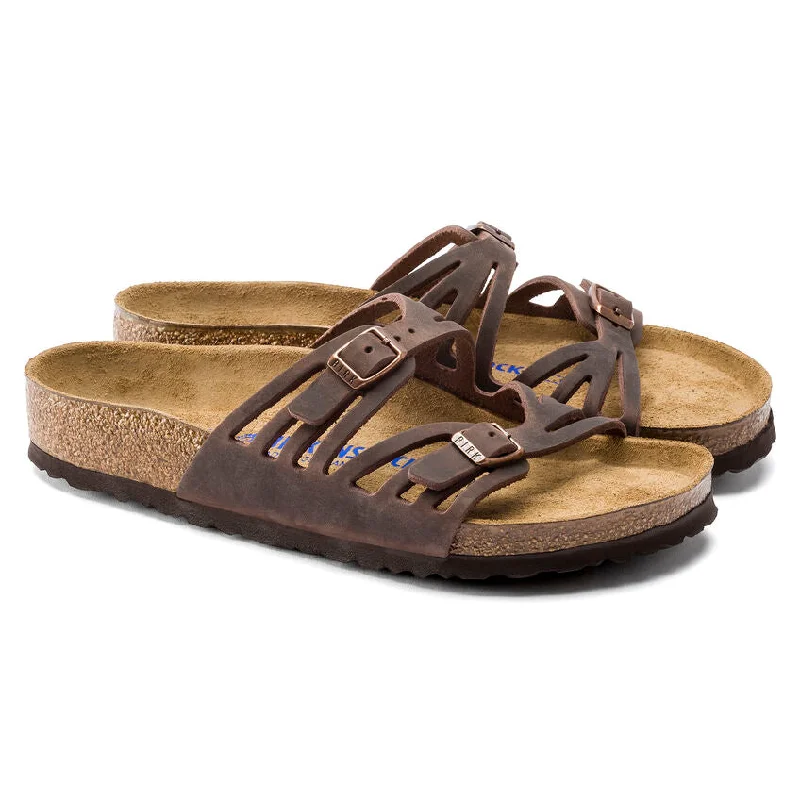 Women's Granada Soft Footbed Oiled Leather Sandal