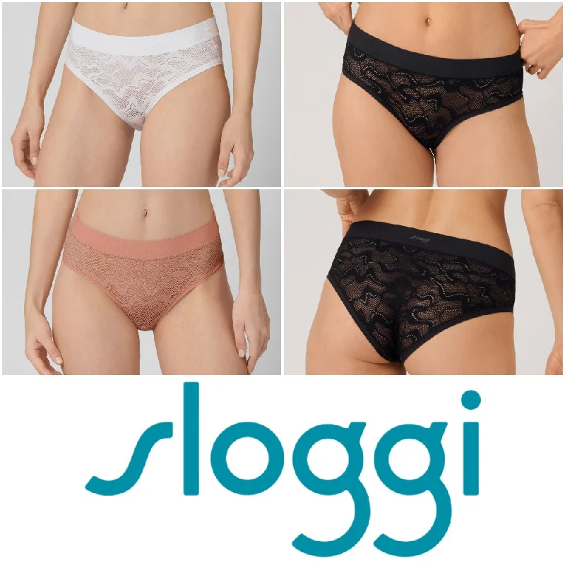 Sloggi Go Allround Lace Midi Briefs Knickers 10209444