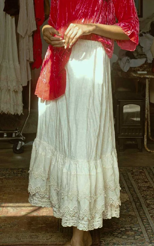 Edwardian Half Slip, Linen