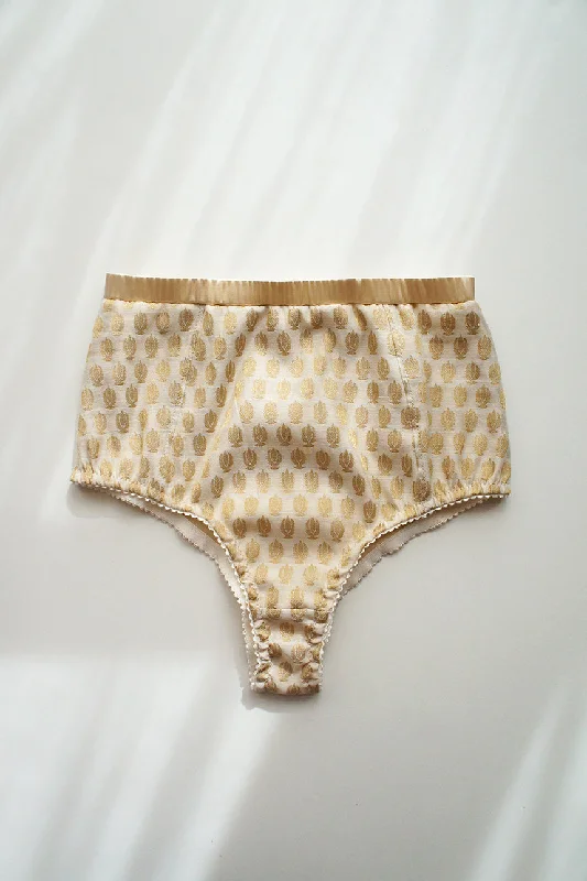 Heirloom High Waist Panty Beige Gold