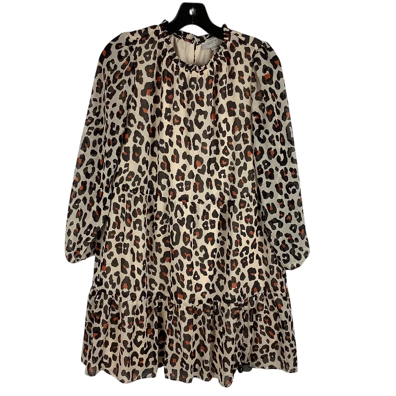 Dress Work By Loft In Animal Print, Size: Sp