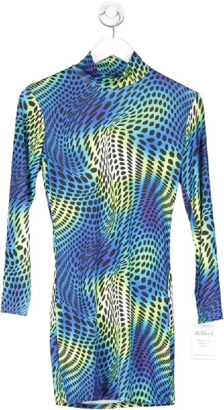 I saw it first Multicoloured Optical Illusion Dress UK 4