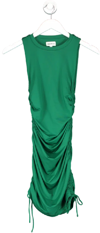 Superdown Green Ruched Side Dress UK XS