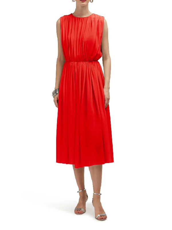 Cala Midi Dress In Goji Berry