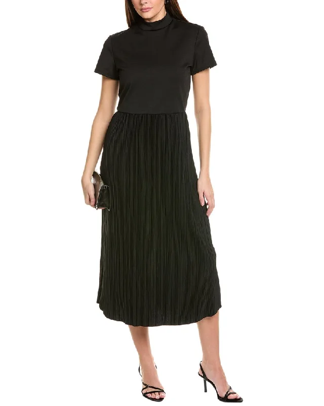 Tash + Sophie Pleated Skirt Midi Dress