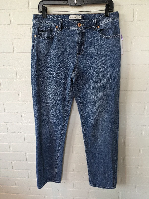 Blue Denim Jeans Boyfriend L.l. Bean, Size 8