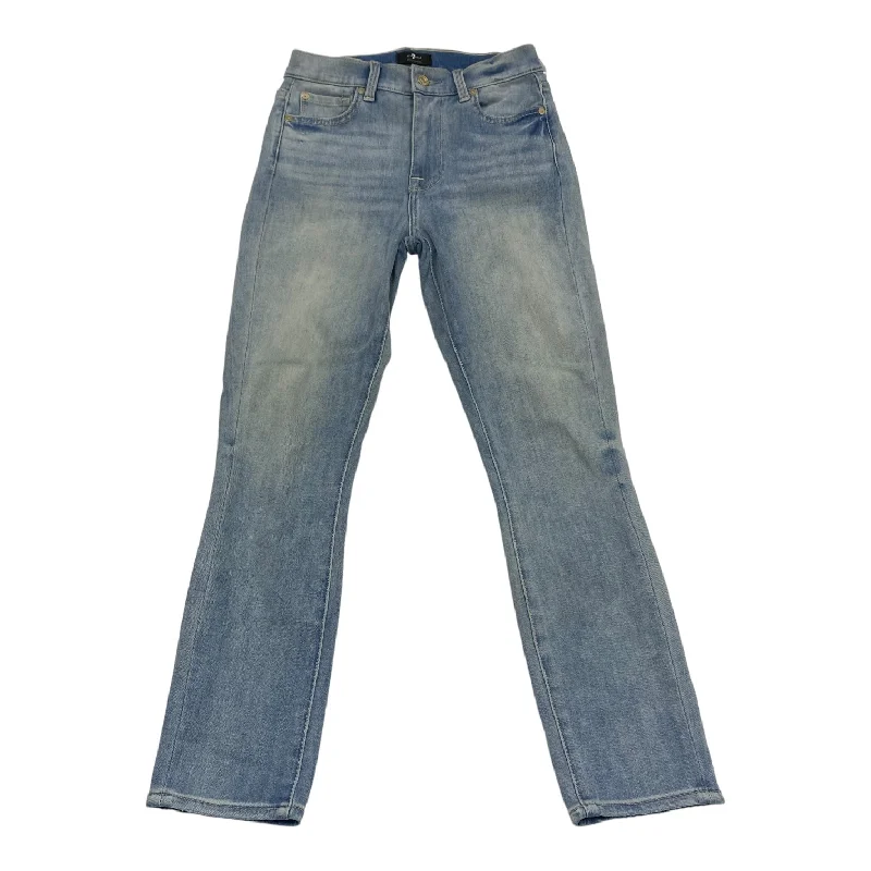 Blue Denim Jeans Skinny 7 For All Mankind, Size 0