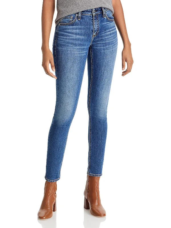 Cate Womens Stretch Denim Skinny Jeans