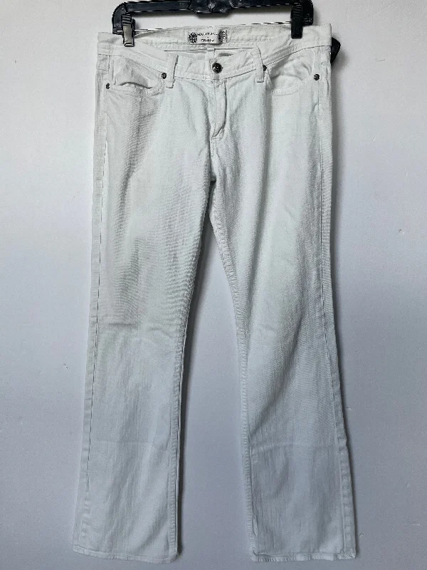 White Jeans Boot Cut Habitual, Size 12