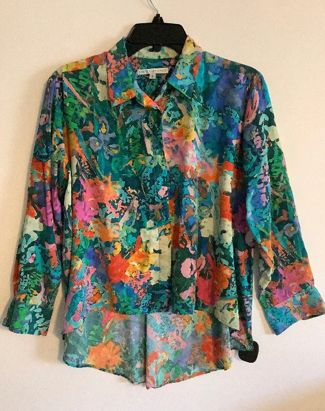 Top Long Sleeve By Amanda Uprichard In Multi-colored, Size: S