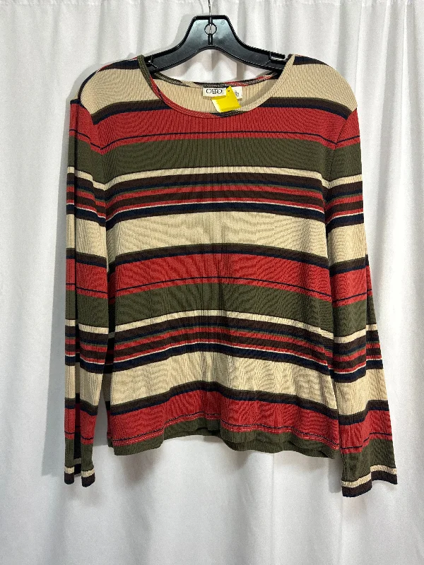 Top Long Sleeve By Cato In Red, Size: Xl