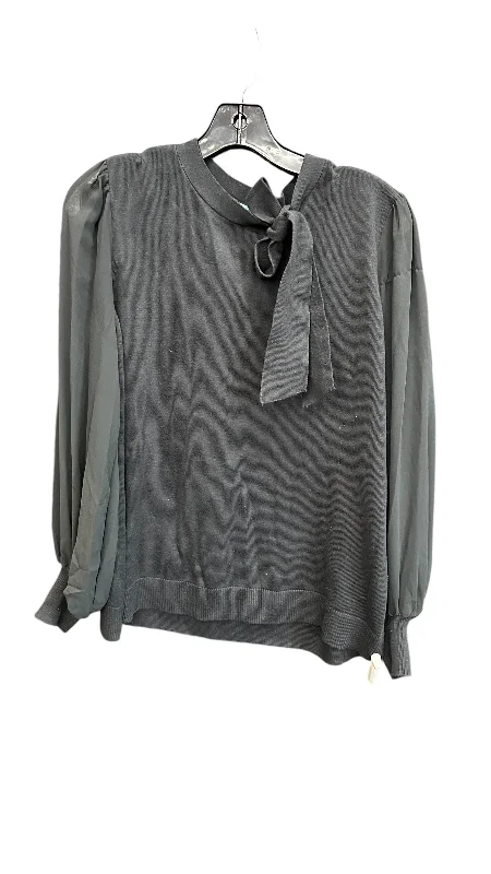 Top Long Sleeve By Cece In Black, Size: L