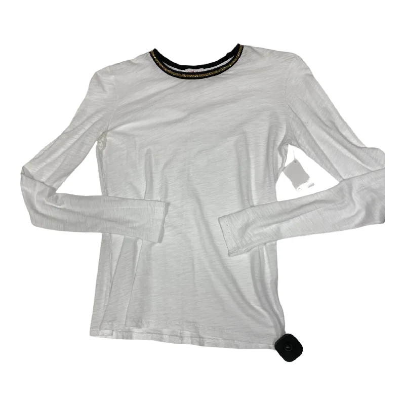 Top Long Sleeve By GOLDIE LEWINTER In White, Size: Xs