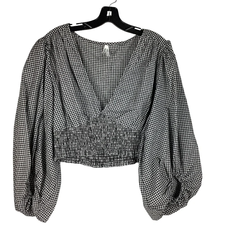 Top Long Sleeve By Live 4 Truth In Checkered Pattern, Size: Xl