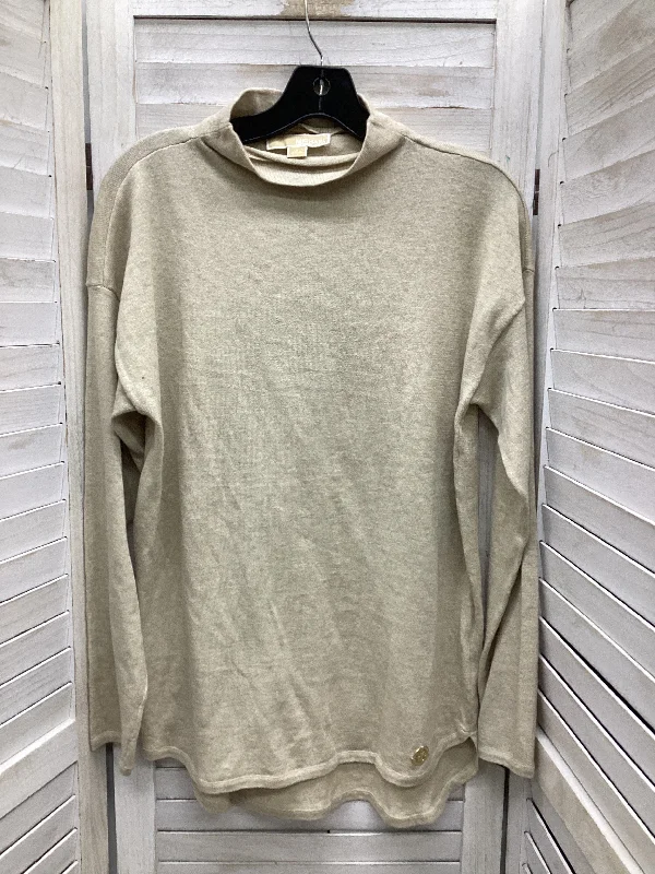 Top Long Sleeve By Michael By Michael Kors In Tan, Size: S