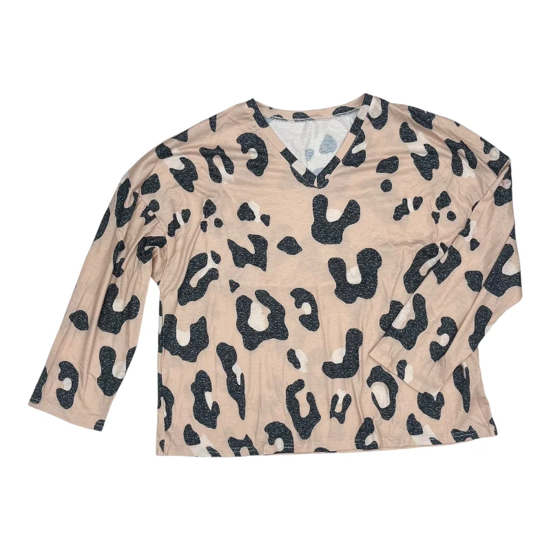 Top Ls By Cme In Animal Print, Size:Xxl