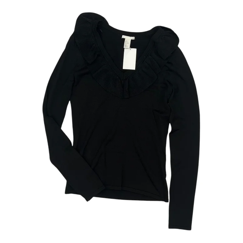 Top Ls By H&M In Black, Size:M