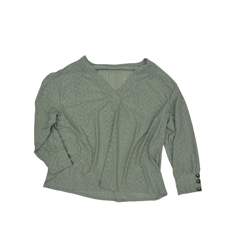 Top Ls By Shein In Green, Size:3X