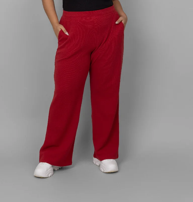 Red Mini Waffle MultiTask Pants